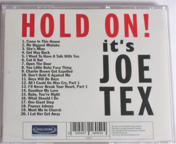 Joe Tex - Hold On! It's Joe Tex (CD, Album, Comp)