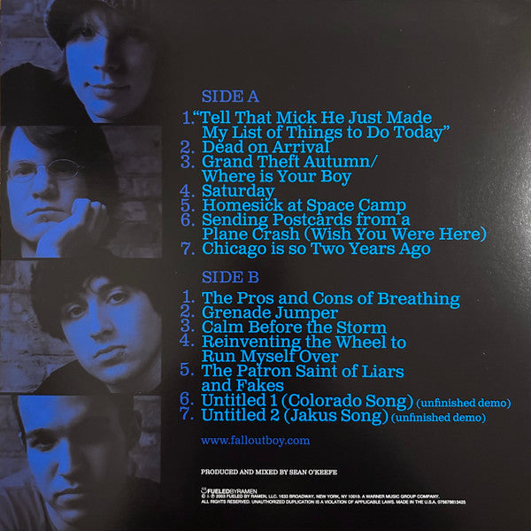 Fall Out Boy - Take This To Your Grave : Limited, Blue Jay, 20th Anniversary Vinyl