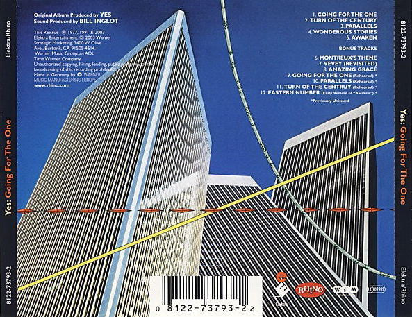 Yes - Going For The One - Remastered CD (Inc. Bonus Tracks)