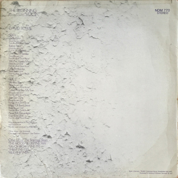 David Bowie - The Beginning - Vol. 2 (LP, Comp)