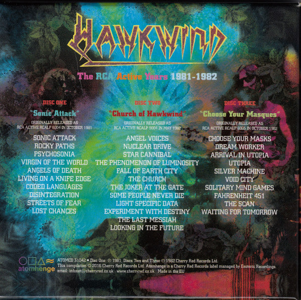 Hawkwind - The RCA Active Years 1981-1982 : 3CD Box Set
