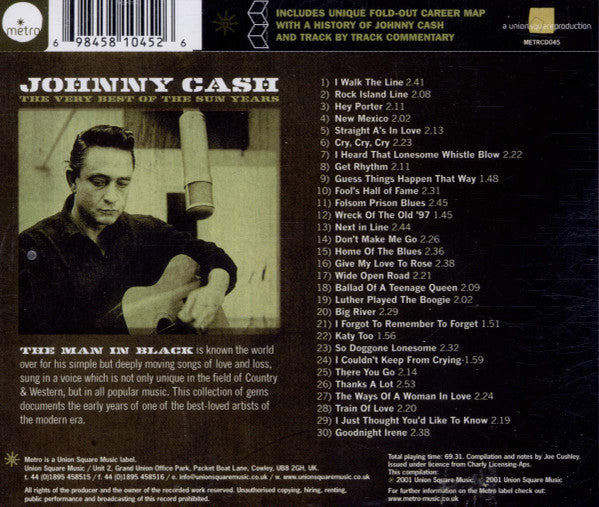 Johnny Cash - The Very Best Of The Sun Years - CD