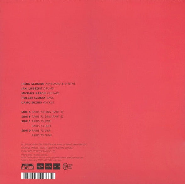 Can - Live In Paris 1973 : 2LP Vinyl