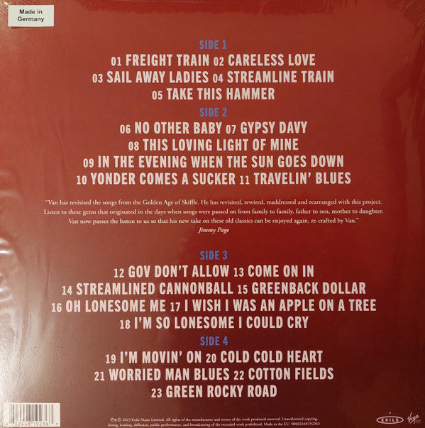 Van Morrison - Moving On Skiffle : Limited 2LP Blue Vinyl