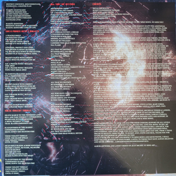Metal Church - Congregation Of Annihilation (LP, Album, Ltd, Ora)