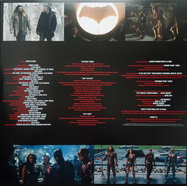 Danny Elfman - Justice League (Original Motion Picture Soundtrack) 2LP Orange Vinyl