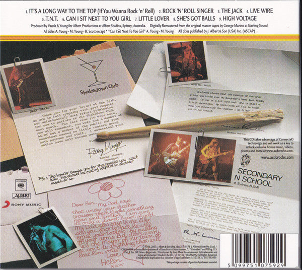 AC/DC - High Voltage : Remastered CD