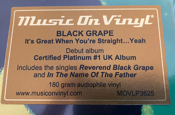 Black Grape - It’s Great When You’re Straight… Yeah: Vinyl