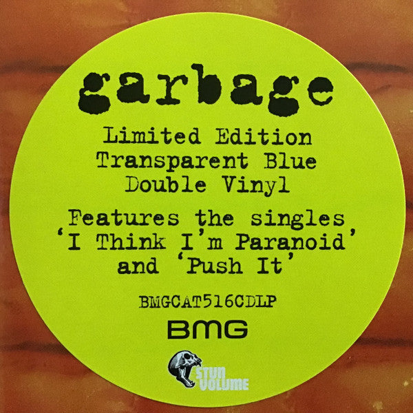 Garbage - Version 2.0 - Limited 2LP Transparent Blue Vinyl