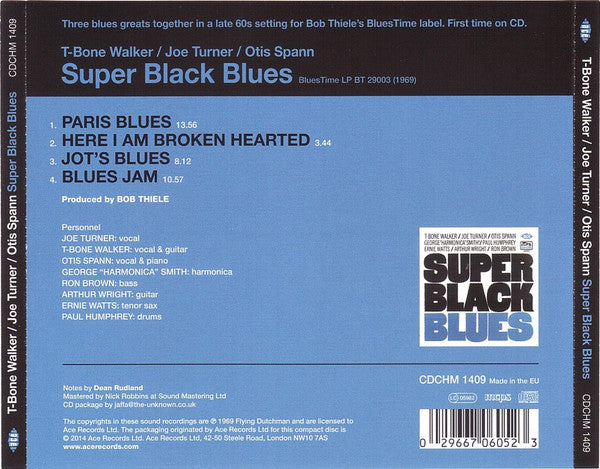 T-Bone Walker / Joe Turner* / Otis Spann - Super Black Blues (CD, Album, RE)