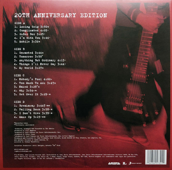 Avril Lavigne - Let Go - 20th Anniversary Edition, Remastered 2LP Vinyl