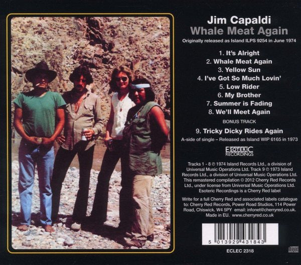 Jim Capaldi - Whale Meat Again : Remastered CD