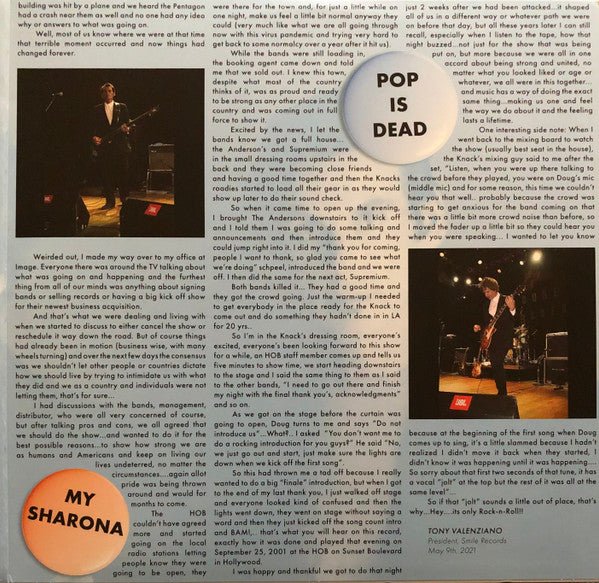 The Knack - Live At The House Of Blues (September 25, 2001) Ltd RSD Blue Vinyl