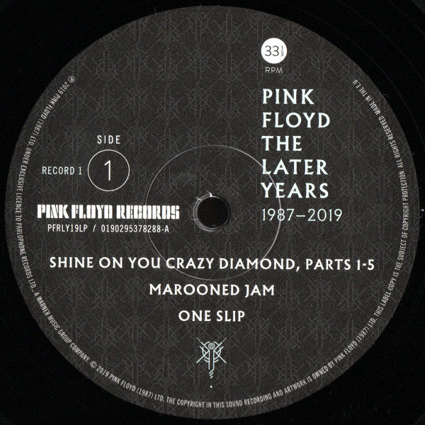 Pink Floyd - The Later Years 1987-2019 : 180g 2LP Vinyl