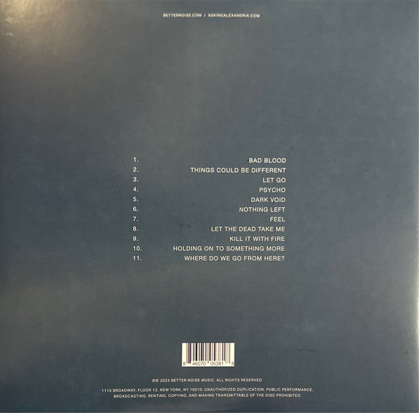 Asking Alexandria - Where Do We Go From Here? - Limited Aqua Coloured Vinyl