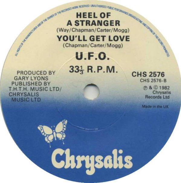 UFO (5) - Let It Rain (7", Cle)
