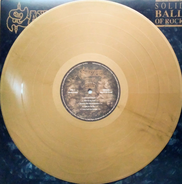 Saxon - Solid Ball Of Rock - Limited, Numbered Gold Vinyl