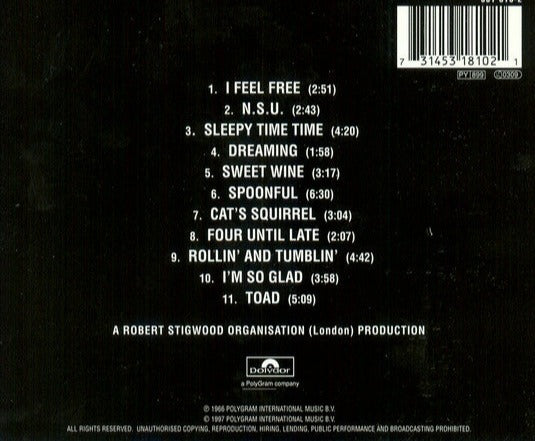 Cream - Fresh Cream : Remastered CD