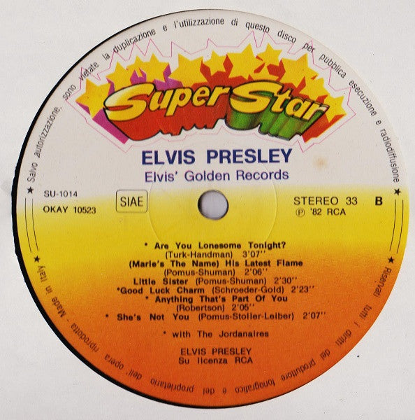 Elvis Presley - Elvis Presley (Elvis' Golden Records) (Pre-Owned) Vinyl