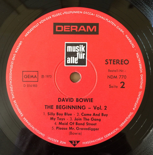 David Bowie - The Beginning - Vol. 2 (LP, Comp)