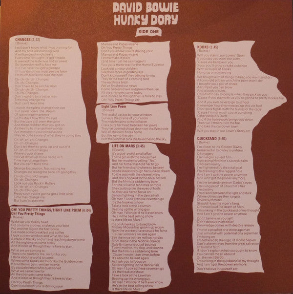 David Bowie - Hunky Dory: 180g Remastered Vinyl