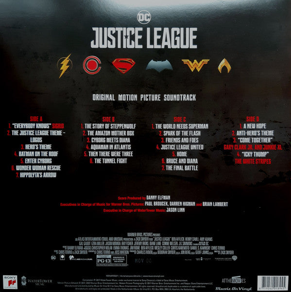 Danny Elfman - Justice League (Original Motion Picture Soundtrack) 2LP Orange Vinyl