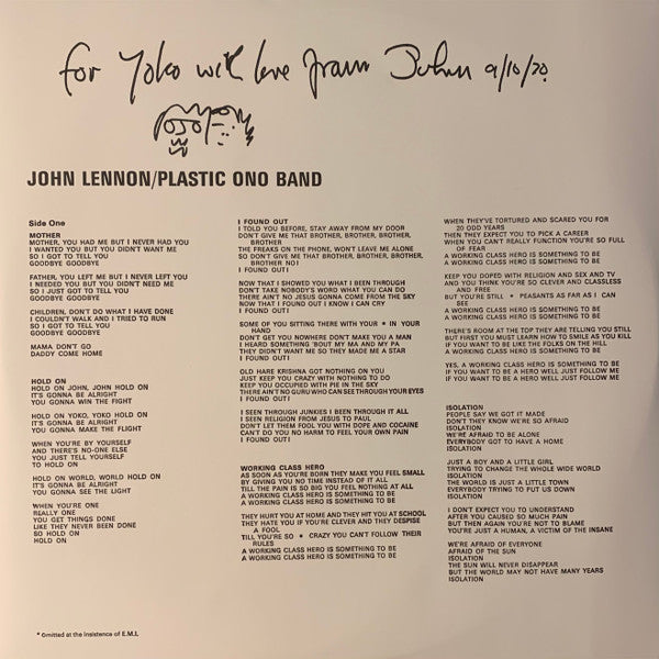 John Lennon / Plastic Ono Band - 2LP Ultimate Mixes, Vinyl