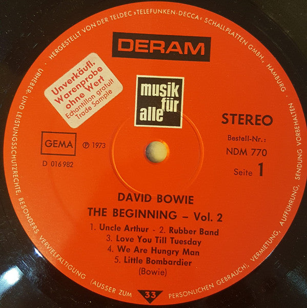 David Bowie - The Beginning - Vol. 2 (LP, Comp)