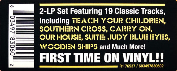 Crosby, Stills & Nash - Greatest Hits (2xLP, Comp, RE)