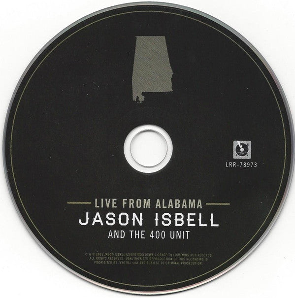 Jason Isbell And The 400 Unit - Live From Alabama : CD