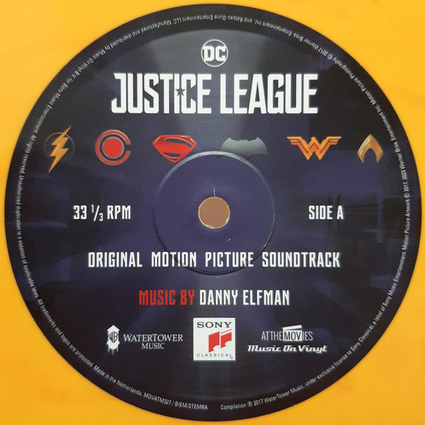 Danny Elfman - Justice League (Original Motion Picture Soundtrack) 2LP Orange Vinyl