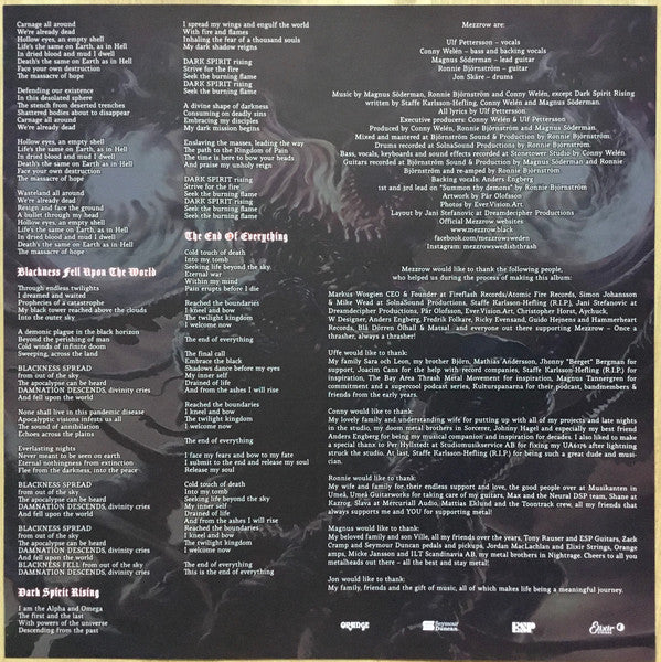 Mezzrow - Summon Thy Demons - Limited Red, Blue Marble Vinyl