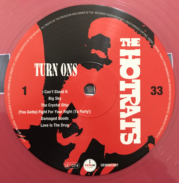 The Hot Rats - Turn Ons - Limited Clear Vinyl