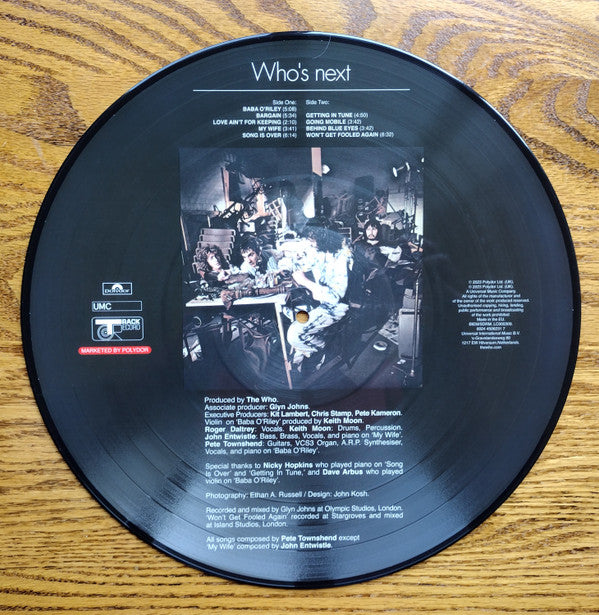 The Who - Who's Next : Limited Edition Picture Disc Vinyl