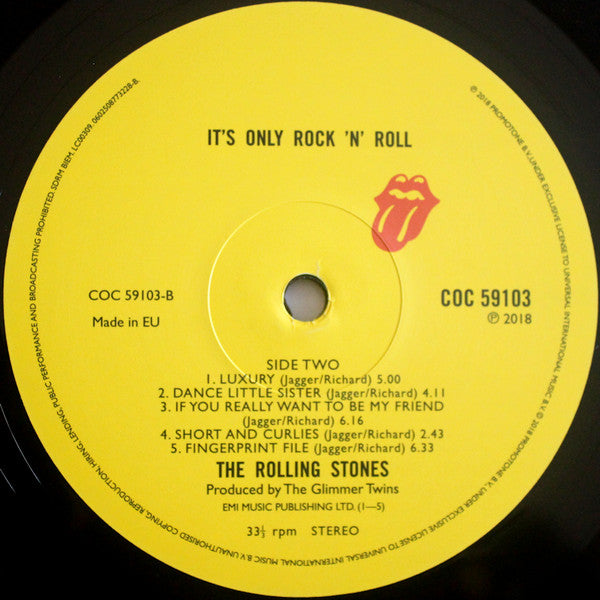 The Rolling Stones - It's Only Rock 'N Roll (LP, Album, RE, RM, Hal)