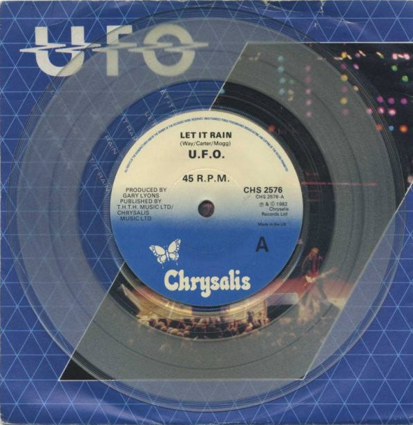 UFO (5) - Let It Rain (7", Cle)