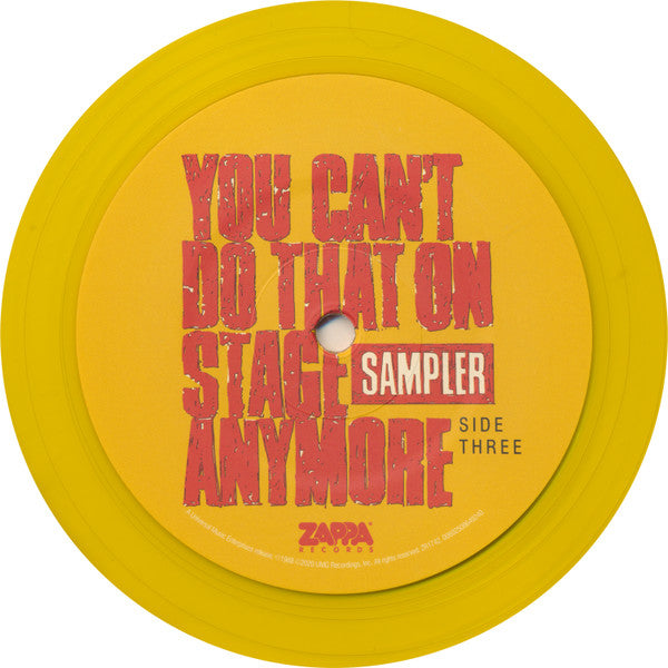 Frank Zappa - You Can't Do That On Stage Anymore (Sampler) Limited RSD Coloured Vinyl