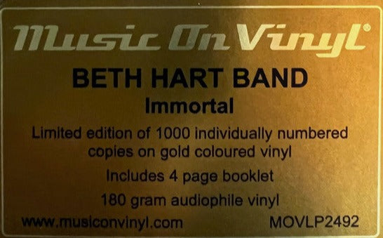 Beth Hart Band - Immortal : Limited Gold Vinyl