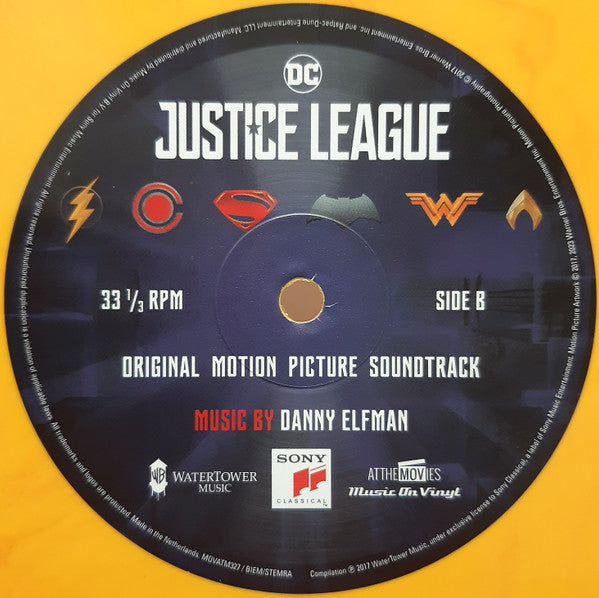 Danny Elfman - Justice League (Original Motion Picture Soundtrack) 2LP Orange Vinyl