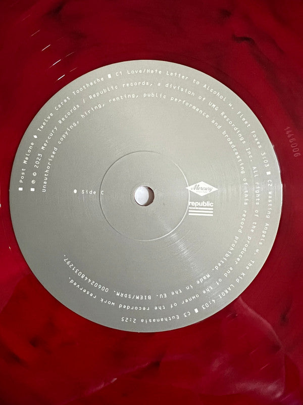 Post Malone - Twelve Carat Toothache - Limited 2LP Red Vinyl