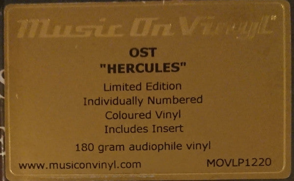 Fernando Velázquez - Hercules (Original Motion Picture Soundtrack) 2LP, No'd Vinyl