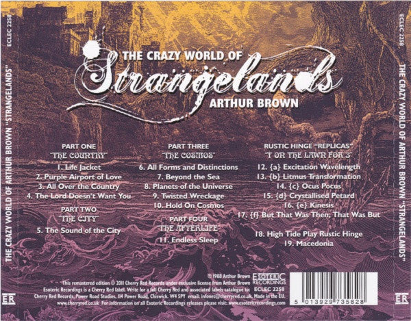 The Crazy World Of Arthur Brown - Strangelands : Remastered CD