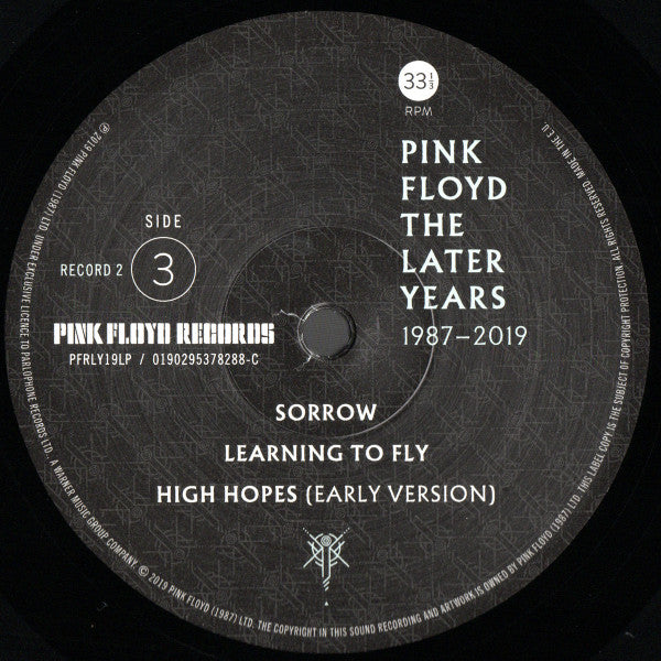 Pink Floyd - The Later Years 1987-2019 : 180g 2LP Vinyl