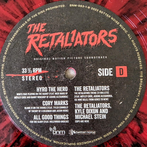 Various - The Retaliators Original Motion Picture Soundtrack (LP, Album, Comp, Ltd, S/Edition, Red)