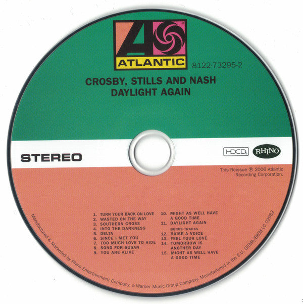 Crosby, Stills & Nash - Daylight Again - HDCD