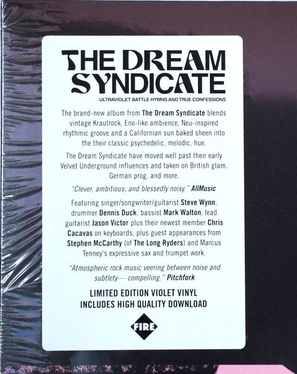 The Dream Syndicate - Ultraviolet Battle Hymns And True Confessions - Limited Violet Vinyl