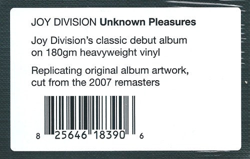 Joy Division - Unknown Pleasures - Remastered 180g Vinyl