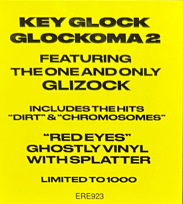 Key Glock - Glockoma 2 - Limited Red Spatter Vinyl