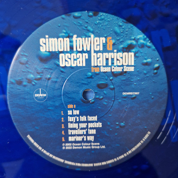 Simon Fowler & Oscar Harrison - Live On The Riverboat : Limited 2LP Blue Vinyl