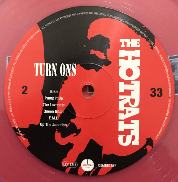 The Hot Rats - Turn Ons - Limited Clear Vinyl